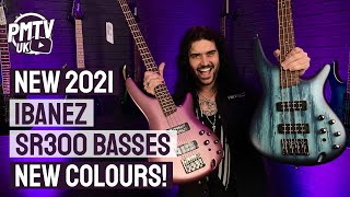 New For 2021  Ibanez SR300E Basses In Pink Gold Metallic amp Sky Veil Matte  Review amp Demo [upl. by Cassandry]