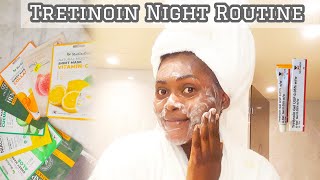 DO THIS TRICK BEFORE USING TRETINOIN ON YOUR SKIN  TRETINOIN NIGHT ROUTINE  FACE MASK [upl. by Roxine]