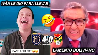 Iván Triviño le dio para llevar a periodista boliviano tras la goleada de Ecuador a Bolivia [upl. by Sema]