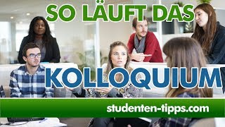 Kolloquium  Verteidigung der Bachelorarbeit und Masterarbeit  Wie läuft das ab StudentenTipps [upl. by Eisnyl5]