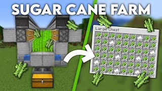 Minecraft EASY Sugar Cane Farm  Tutorial 119 [upl. by Atteuqahs]