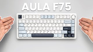 Epomaker x Aula F75  BEST BUDGET 75 Gasket Mount Mechanical Keyboard  Unboxing amp Review ASMR [upl. by Llenil]