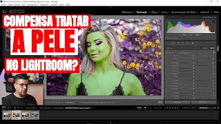 Tratamento de pele no Lightroom compensa [upl. by Akerdnuhs]