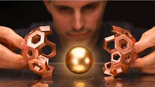 HUGE Magnet VS Copper Sphere  Defying Gravity Will a Neodymium Magnet Float Inside [upl. by Galloway]