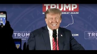 Donald Trump delivers remarks at a campaign event in Laconia NH [upl. by Fullerton]