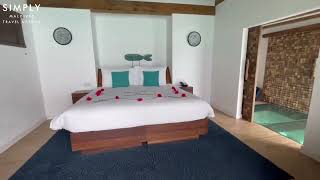 Movenpick Maldives Resort  Overwater Pool Villa Lagoon Side [upl. by Alyag]