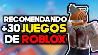 RECOMENDANDO MÁS DE 30 JUEGOS DE ROBLOX POR SI NO SABIAS QUE JUGAR [upl. by Latoye]