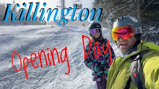 Killington Opening Day Great Day New Atomic Bent 100 [upl. by Kulda]