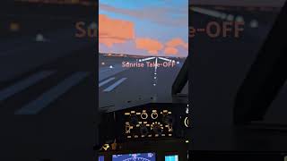 Sunrise TakeOFF Boeing 737 aviation boeing [upl. by Elletnahc]