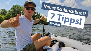 Neues Schlauchboot mit Elektromotor  7 Dinge die du wissen solltest [upl. by Eniaral8]