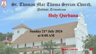 Holy Qurbana Live  St Thomas Mar Thoma Syrian Church  Pattoor Trivandrum [upl. by Arel]