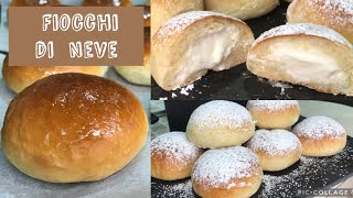 FIOCCHI DI NEVE  Poppella Ricetta originale  Brioche ripiene [upl. by Eidroj]