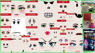 ALL Roblox face codes Collector’s Guide [upl. by Macswan]