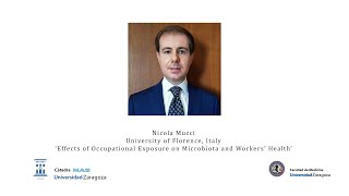 Mucci Nicola  Effects of Occupational Exposure on Microbiota and Workers’ Health [upl. by Worl]