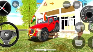 Dollar Song Modified 😈 Mahindra yellow Thar  Indian Car Simulator 3D  Car Game 3D [upl. by Nya]