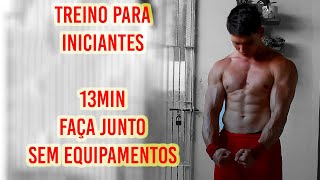 Treino para INICIANTES na Calistenia  13min  Faça Junto [upl. by Limber]