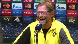 PKSpaß Dolmetscher imitiert Jürgen Klopp quotWeltklassequot  Borussia Dortmund  FC Arsenal [upl. by Maddie]