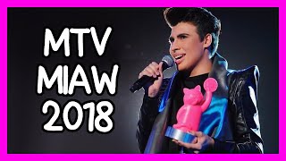 MTV MIAW 2018 CON LA DIVAZA [upl. by Kcid]