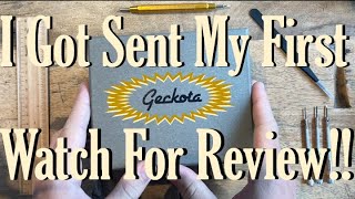 Mystery Geckota Unboxing and First Impressions  W02 Vintage Mechanical Chronograph Part 1 [upl. by Jaye]