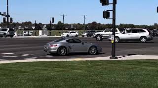 Clean silver Porsche Cayman spotted by the village [upl. by Ylil201]