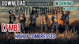 7 MB Download PUBG MOBILE  Highly Compressed  Working with PROOF [upl. by Nagam]