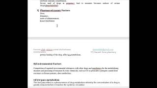 FACTORS AFFECTING DRUGS METABOLISM [upl. by Lanie]