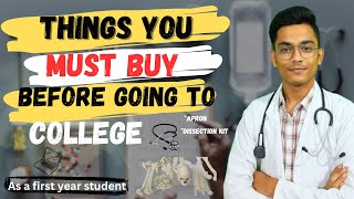 Things you must buy before going to medical college 🩺📚‼️ mbbs shopping [upl. by Paule]