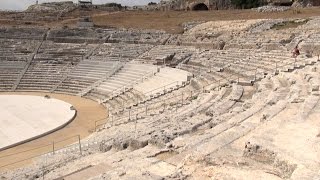 Teatro Greco Parco Archeologico della Neapolis Siracusa Sicilia [upl. by Tollman]