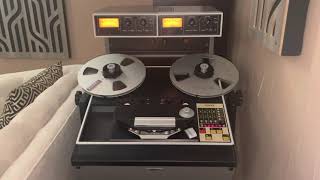 Ampex ATR102 professional reel to reel playing Analogue Productions master tape [upl. by Ruscher479]