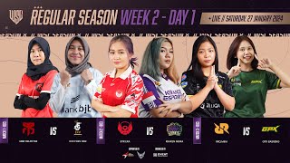 LIVE NOW  WSL S8 REGULAR SEASON WEEK 2 DAY 1 [upl. by Neetsirk167]