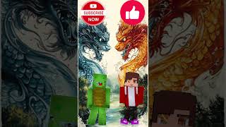 water dragon vs fire dragon 🐲 Im Minecraft shorts​dance minecraft gaming viralvideo💯 [upl. by Nellahs]