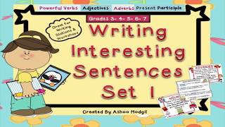 Writing Descriptive Sentences Lesson Plan [upl. by Laurene]