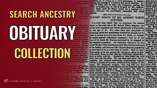 Exploring Ancestrys Obituary Records Thats Linked to Newspaperscom  TUTORIAL [upl. by Ramej]