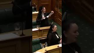 New Zealand Parliament Suspended as Maori Lawmakers Perform Haka to Protest newzealand haka [upl. by Anoif]