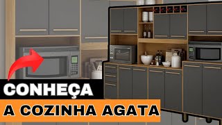 Armário para Cozinha 13 Portas 2 Gavetas Agata [upl. by Notirb]