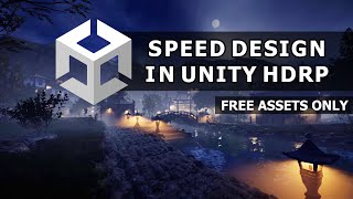 Village  Free assets only  Speed Level Design  Unity  HDRP [upl. by Ilohcin902]