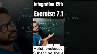 integration exercise 71 maths class 12th [upl. by Yrannav]