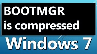 BOOTMGR is Compressed HOW TO FIX  system recovery [upl. by Adriaens789]