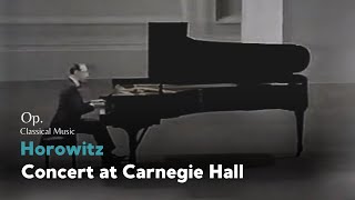 Horowitz a Concert at Carnegie Hall 1968 TV [upl. by Anahsor]