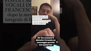 Teo Mammucari quotEcco i messaggi vocali di Francesca Fagnani dopo Belve Nella vita è una persona do [upl. by Thomasina]