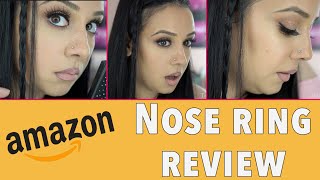 Amazon Nose Ring Review affordablenoserings noseringsreview amazon [upl. by Rodablas976]