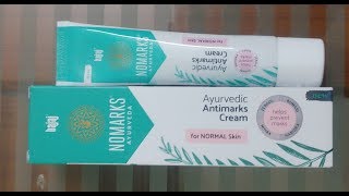 New Bajaj No Marks Ayurvedic Antimarks Cream unboxing and use [upl. by Kendrick]