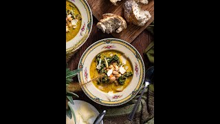 Brothy Butter Beans with Pesto and Swiss Chard shorts [upl. by Hedgcock]