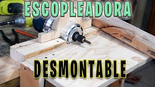 Escopleadora Casera Portable y Desmontable Con el Router o Fresadora [upl. by Novehc]