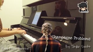 Champagne Problems by Taylor Swift Easy Piano Version [upl. by Naujd]