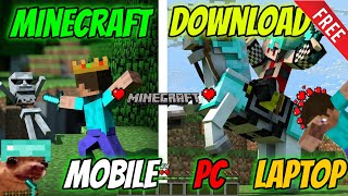 OMG😱 MENE MINECRAFT DOWNLOAD KAR LI 🙈  DOWNLOAD MINECRAFT  MINECRAFT [upl. by Napier]