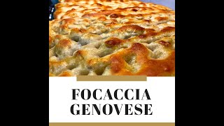 Focaccia Genovese Fatta in Casa Impastata a Mano [upl. by Opal178]