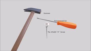 How to Loosen a Stuck or Stripped Screw with a Hammer and Screwdriver [upl. by Emelita462]