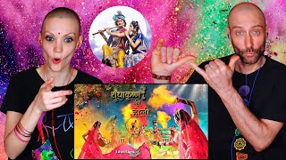 ❤️💙 Radha Krishna Holi Song  Indian Festival REACTION [upl. by Nevi516]