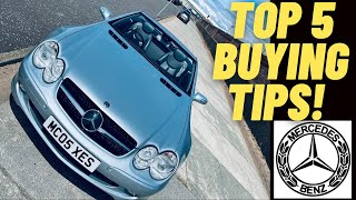 Top 5 buying tips Mercedes SL R230 20022011 buyers guide [upl. by Anigal483]